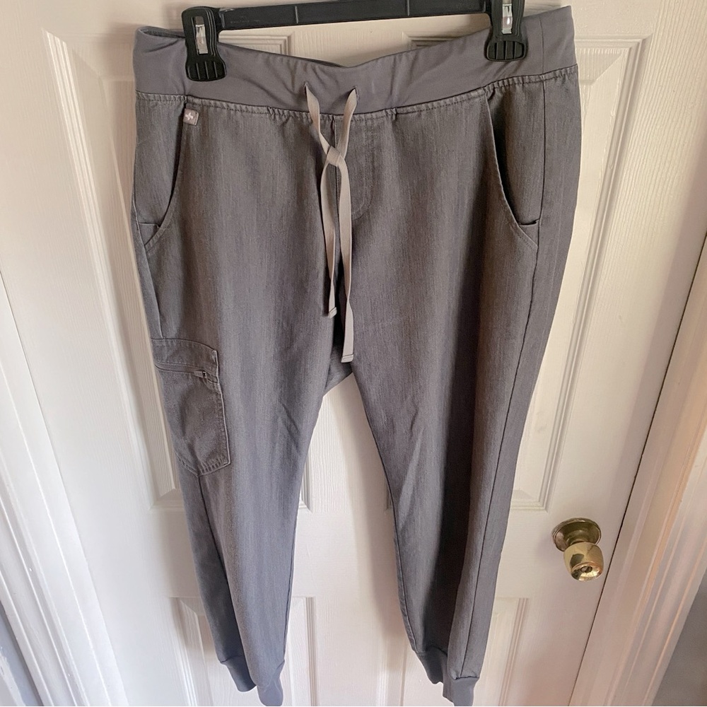 Figs Zamora Gray Jogger Scrub Pants Medium Petite